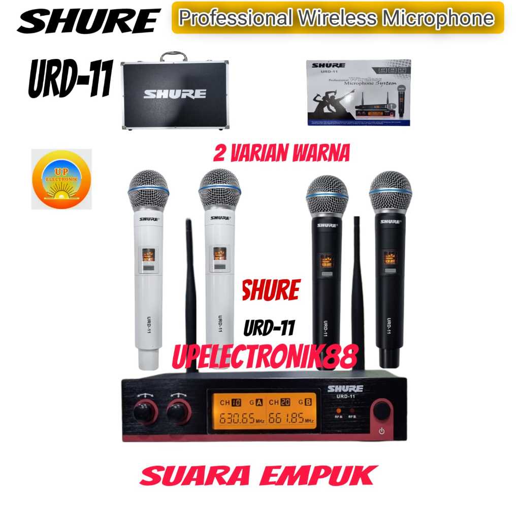 Mic Wireless Shure URD11 URD 11 2 Pegang