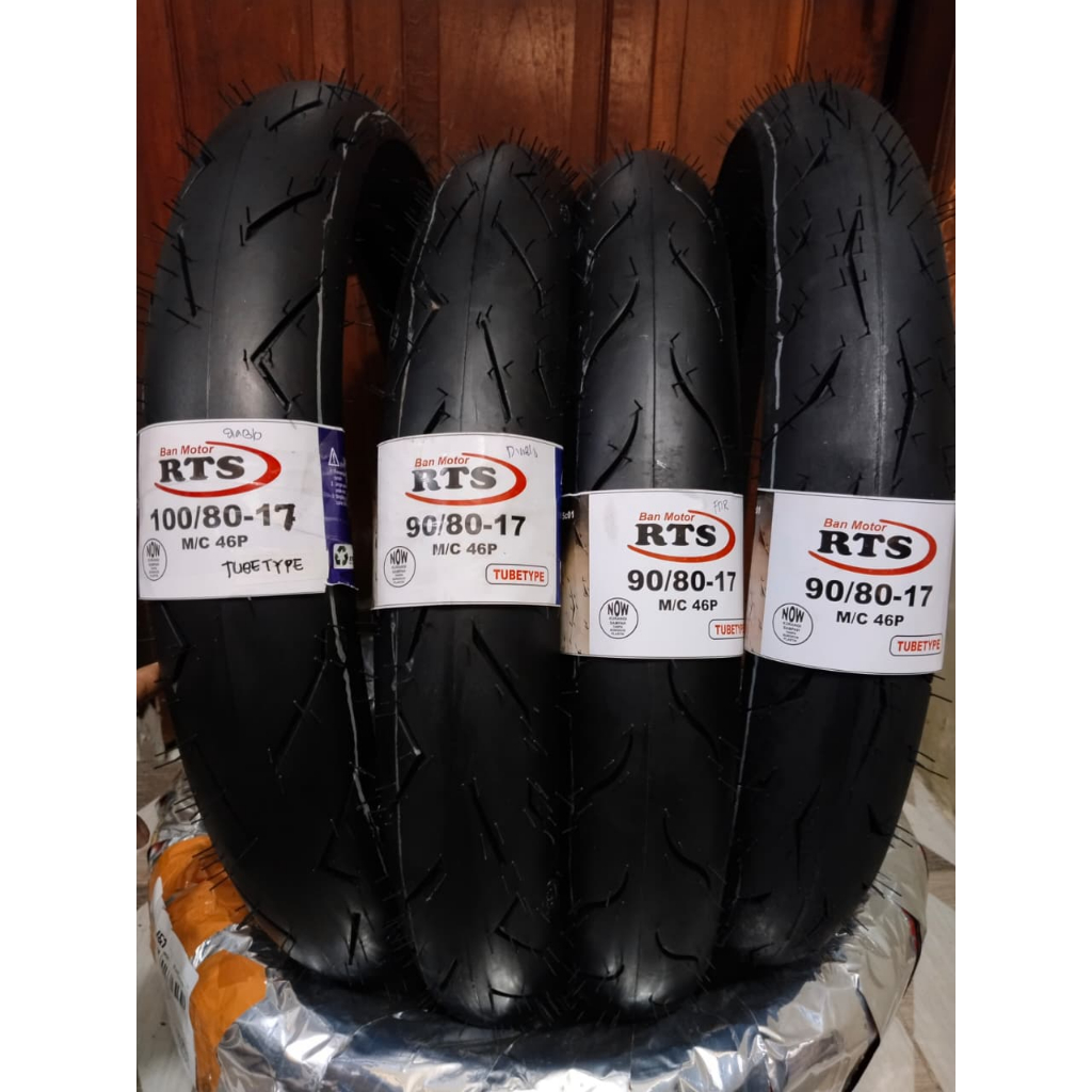 Promo Ban Luar RTS 90/80-17 Dan 100/80-17 dan RTS 80/80 Ring 17 Tubetype Untuk Ban Motor Bebek