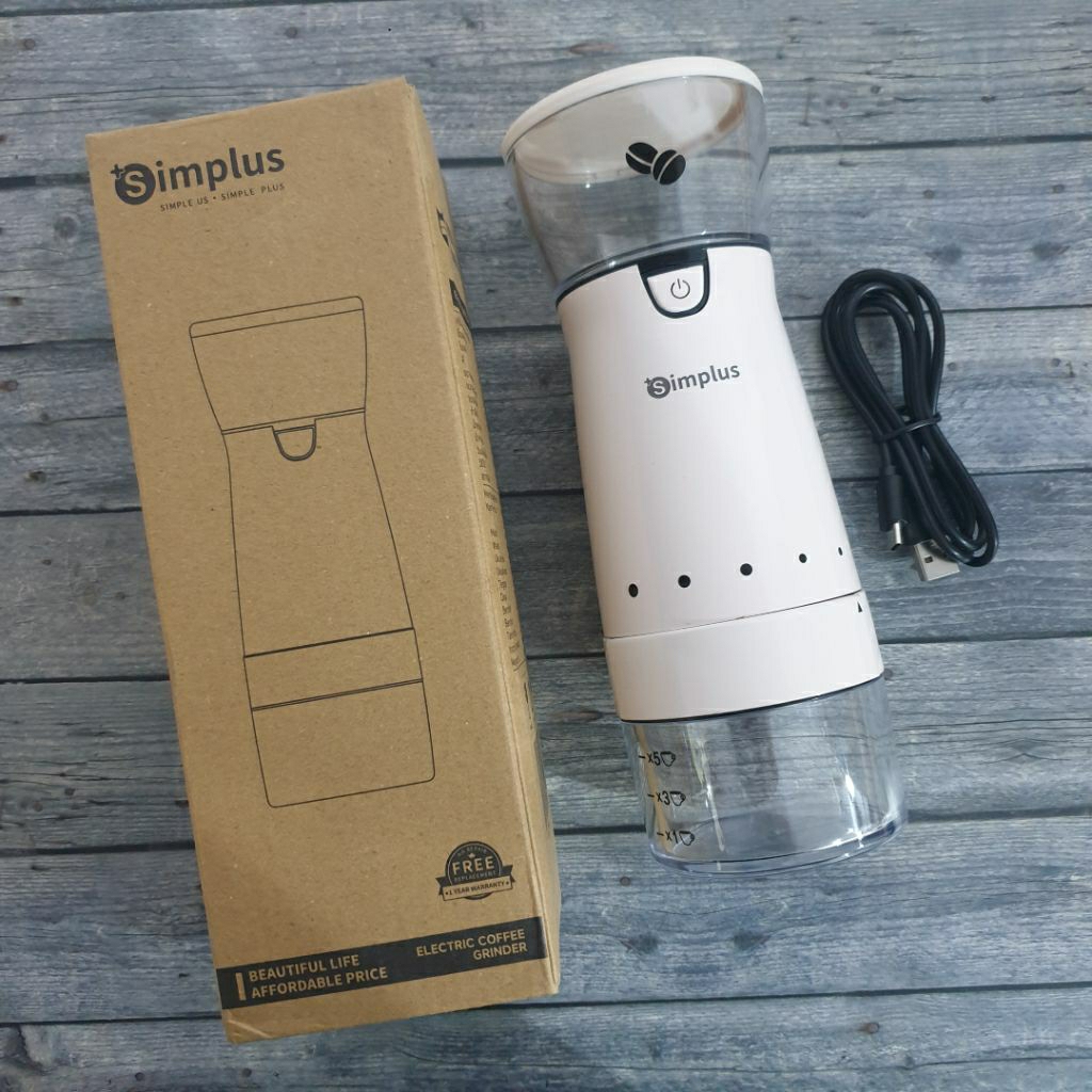 Simplus Electric Coffee Grinder Mesin Penggiling Kopi Elektrik Singapore