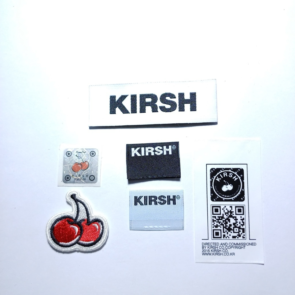 Label Woven Tag Woosh Kirsh