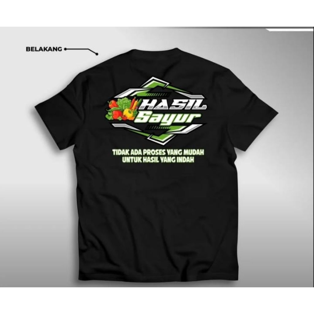 Kaos T shirt Kata-kata Hasil sayur