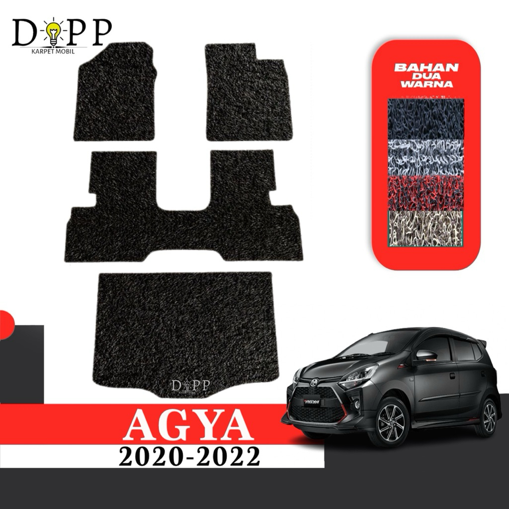 Karpet Mobil Agya / Karpet Mobil Mie Bihun Toyota Agya 2020-2022 Bahan Premium