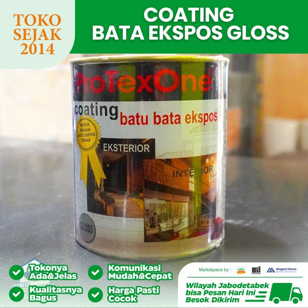 PROTEX ONE CAT COATING BATU BATA EKSPOSE - COATING BATA EXPOSE GLOSS