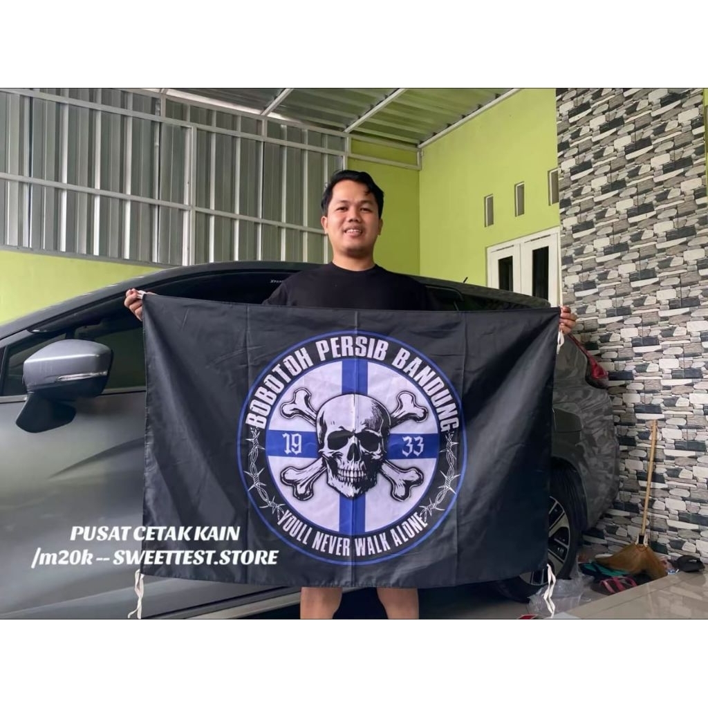 BEST SELLER + BENDERA PERSIB BANDUNG + GIANTFLAG  PERSIB BANDUNG + MINIFLAG PERSIB BANDUNG + FLAG PE