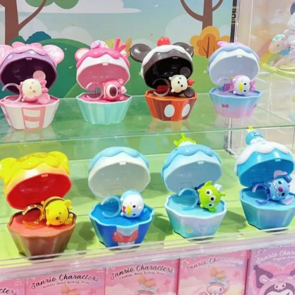 ORIGINIAL BLIND BOX MINISO TSUMTSUM CUPCAKE RING LAMP