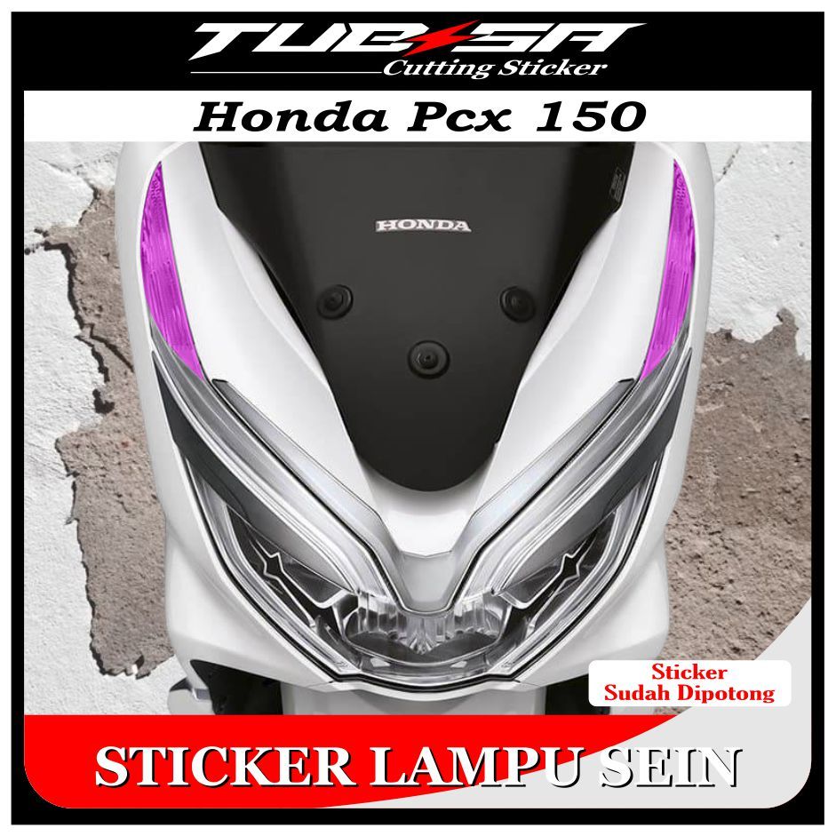 Stiker Lampu Sein Depan PCX 150 | Stiker Lampu Sein PCX 150 Lokal |  Stiker Pelindung Lampu Sein Dep