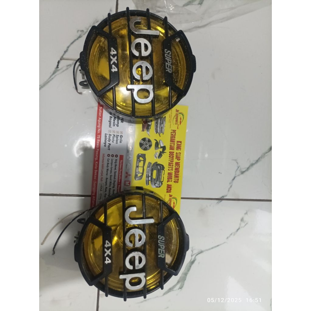 Lampu Depan Headlamp Foglamp Jeep 4x4 Original