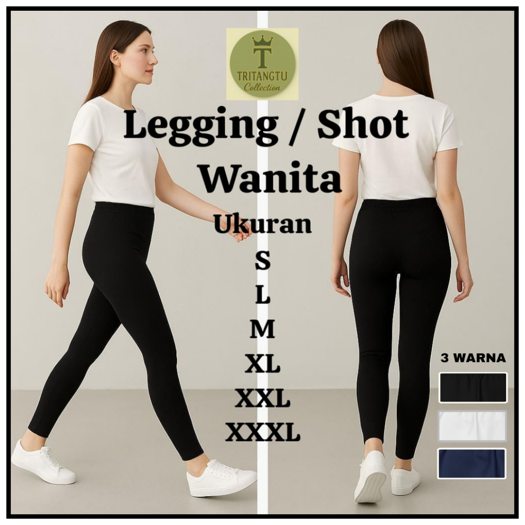 Legging wanita panjang standar dan jumbo legging sport celana wanita shot pants dalaman inner wanita