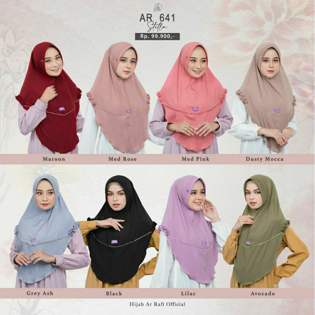 AR 641/Bergo hijab Arrafi/Best Seller
