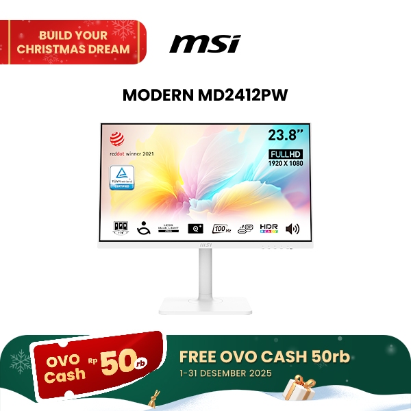 MSI Modern MD2412PW Monitor LED IPS 23.8" FHD 100Hz