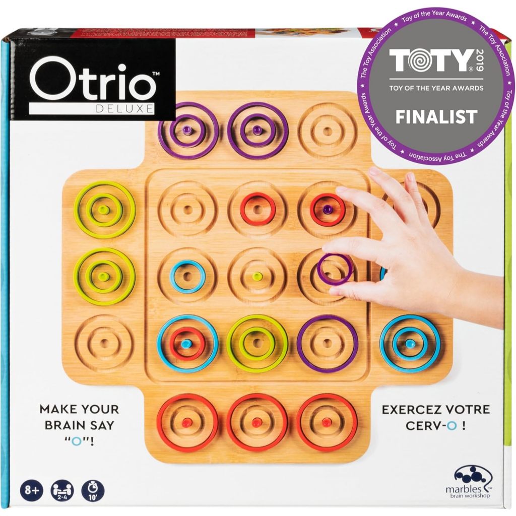Spin Master Games, Otrio Wood Strategy Game, Interactive Puzzle Game, STEM Activity