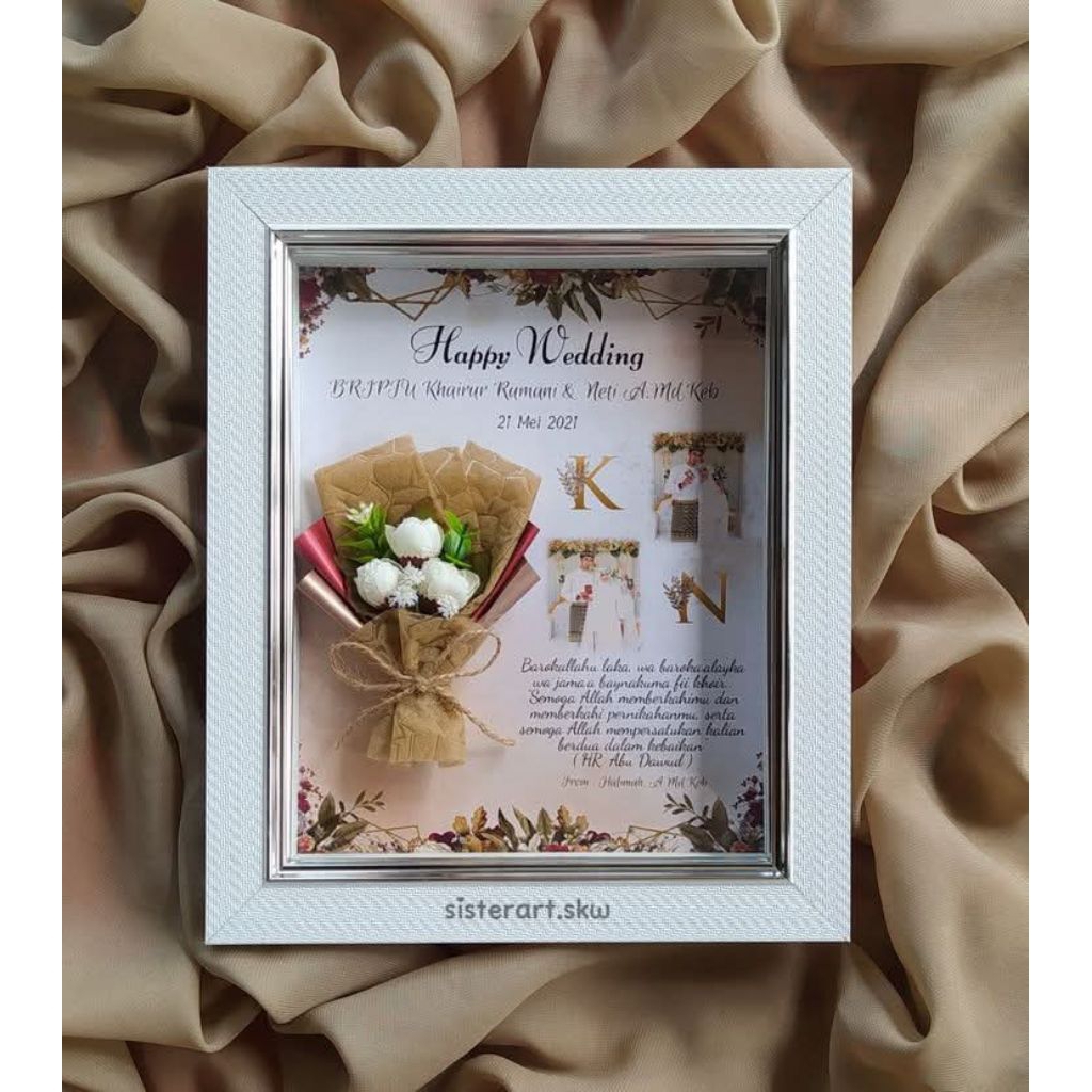 bingkai mahar 3d custom