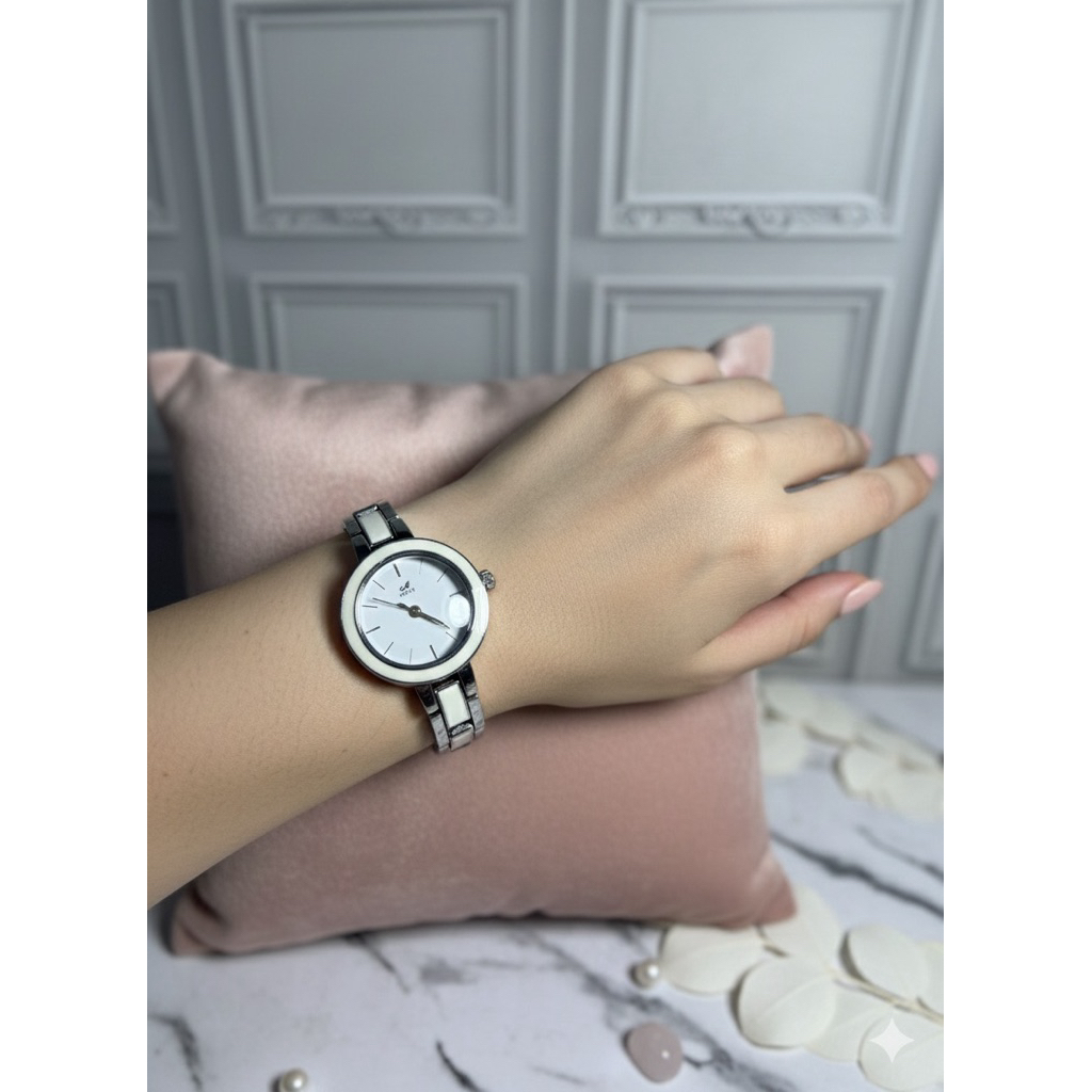 Jam Tangan MIRETE Original Wanita Bulat Kecil Strap Rantai Gold Emas Murah Berkwalitas