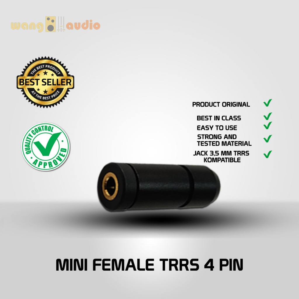 TRRS - Jack Audio / Jack Mini TRRS Female 3.5mm - WANG