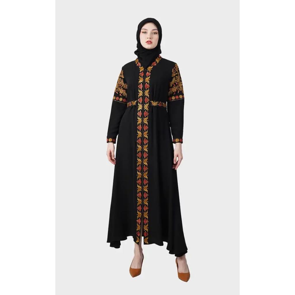 HIKMAT - A9833 Black / Gamis Hitam Hikmat