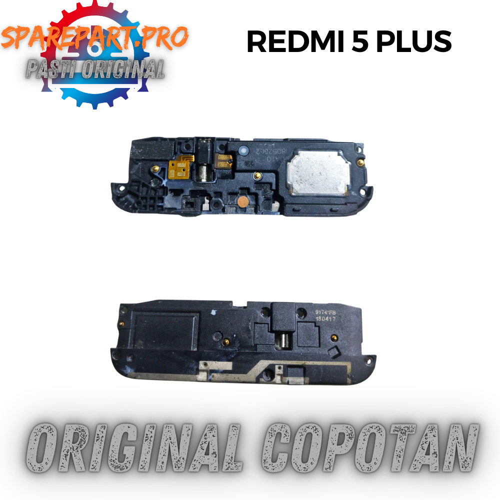 PCB CHARGER / KONEKTOR CAS / BUZER SPEAKER XIAOMI REDMI 5 PLUS ORIGINAL COPOTAN
