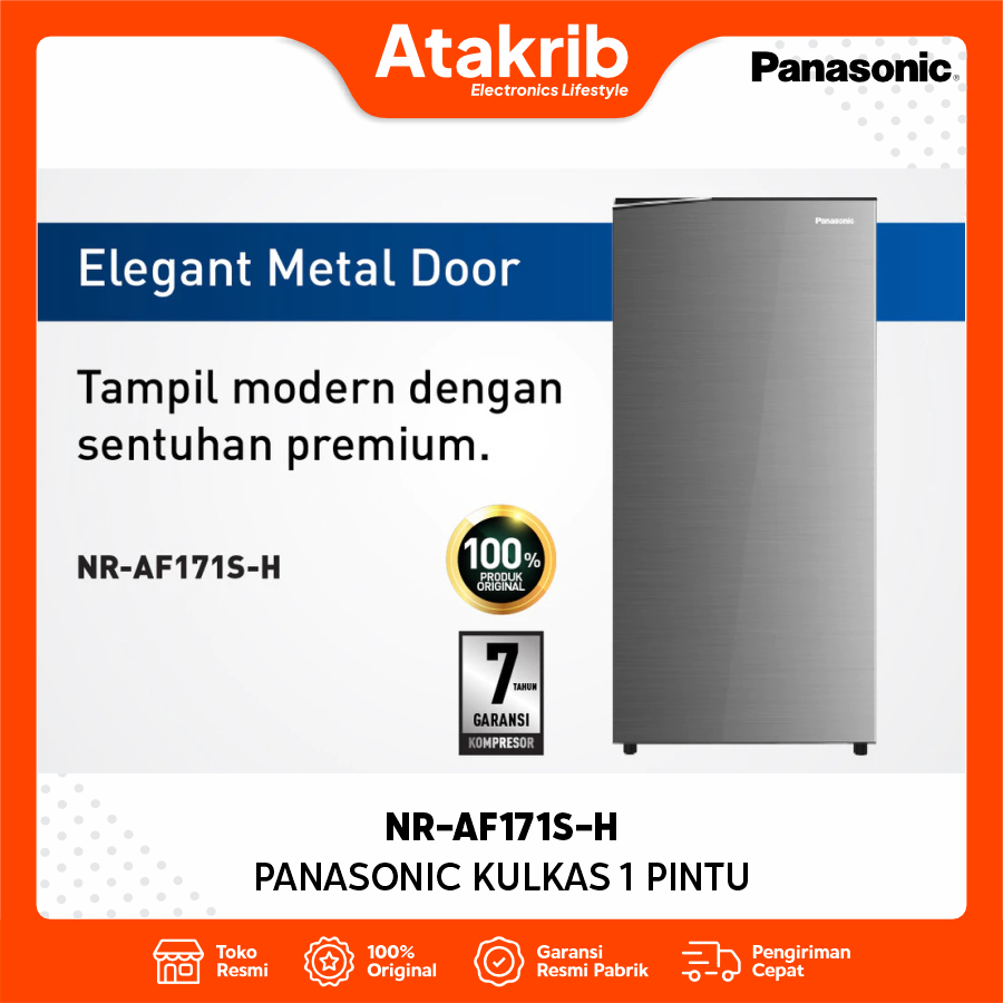 Panasonic NR-AF171S-H Kulkas 1 Pintu 155L Silver