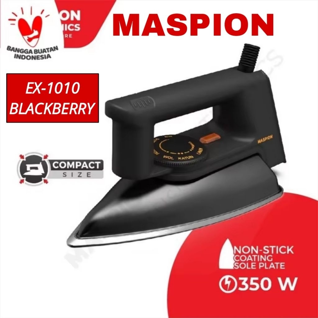 Setrika Maspion EX1010 BLACKBERRY Setrika Maspion EX 1010 BLACKBERRY
