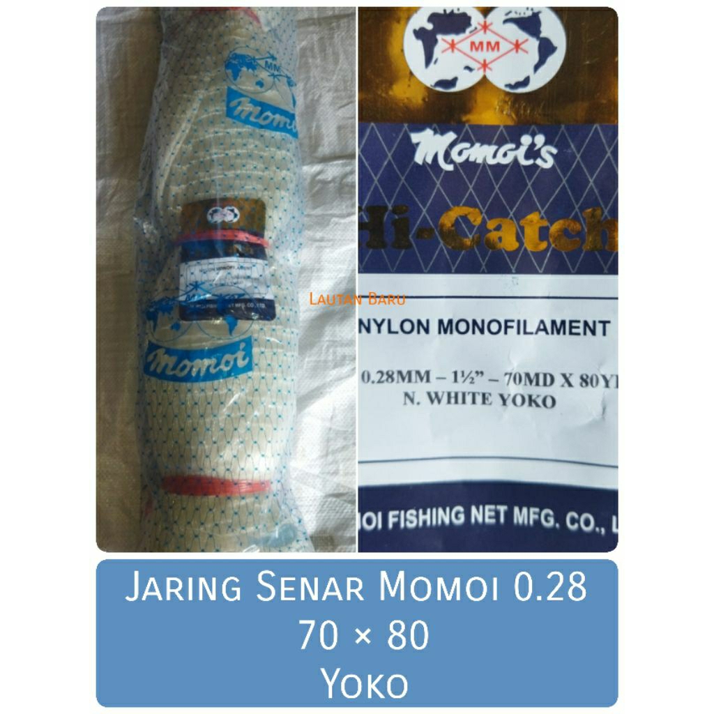 JARING SENAR 0.28 - 70x80 JARING IKAN MOMOI YOKO