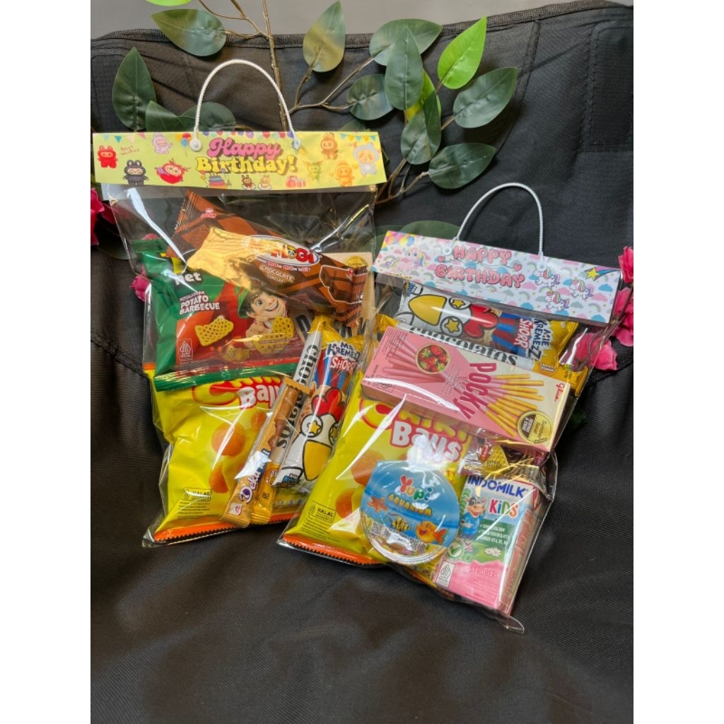Custom Nama Plastik Snack Ulang tahun