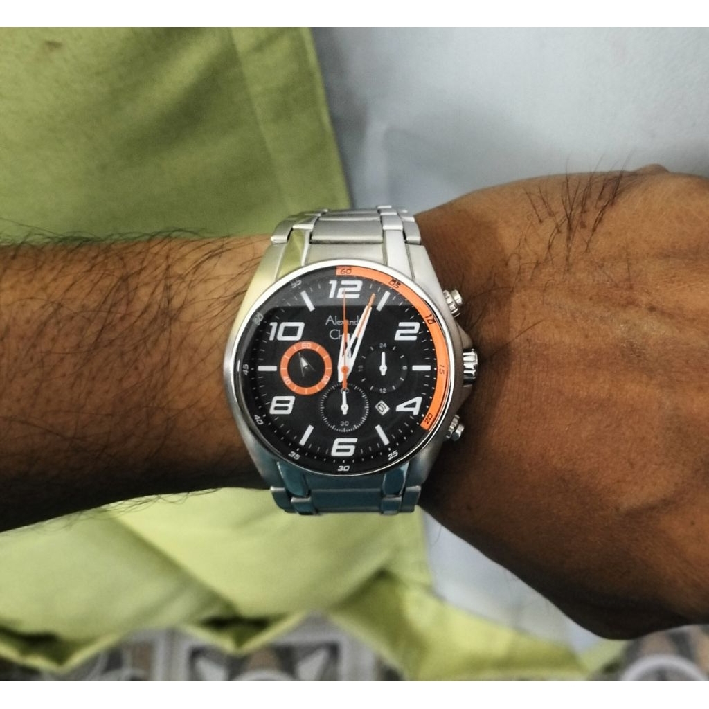 jam tangan ORIGINAL ALEXANDRE CHRISTIE CHRONOGRAPH 6344MC