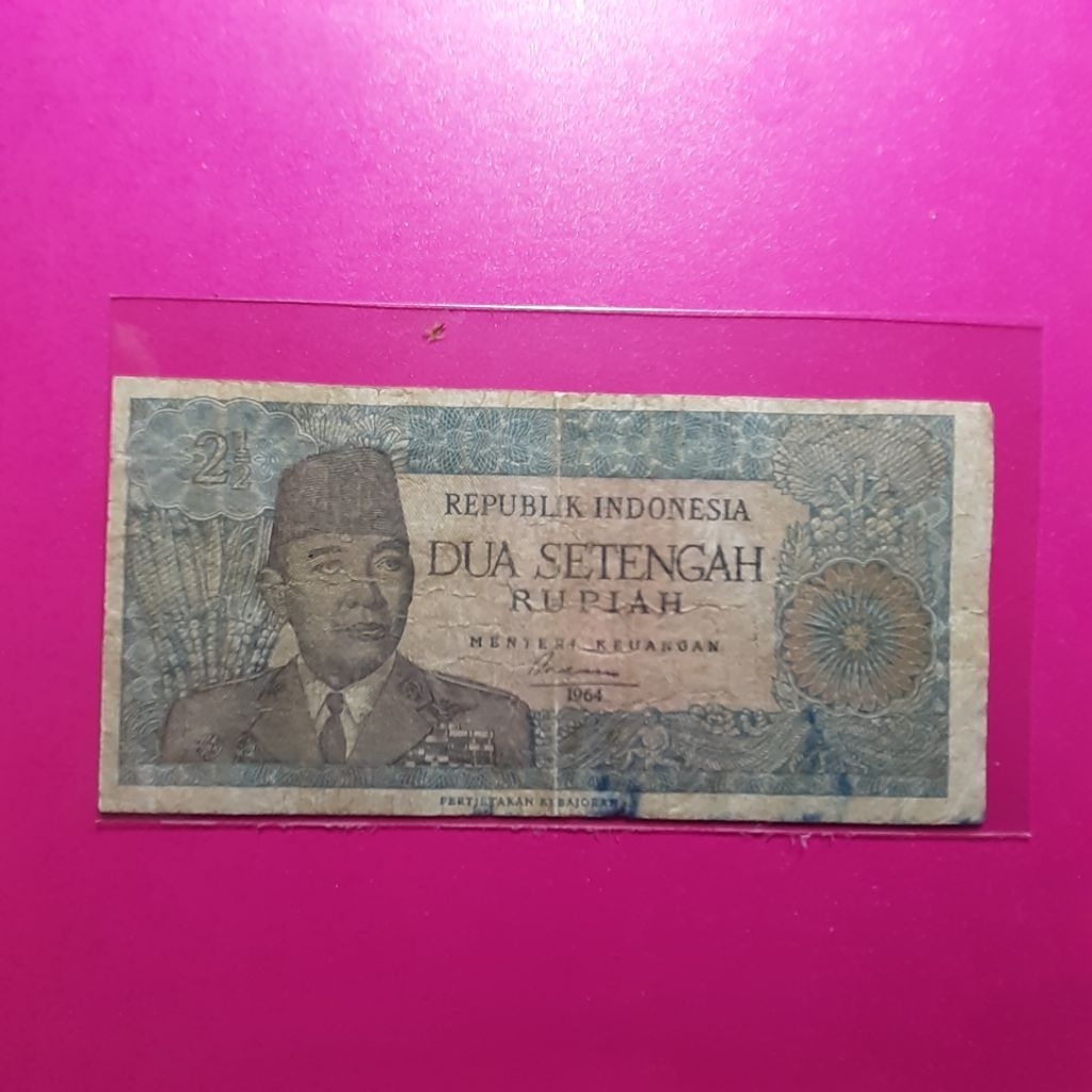 uang 2.5 rupiah sukarno 1964
