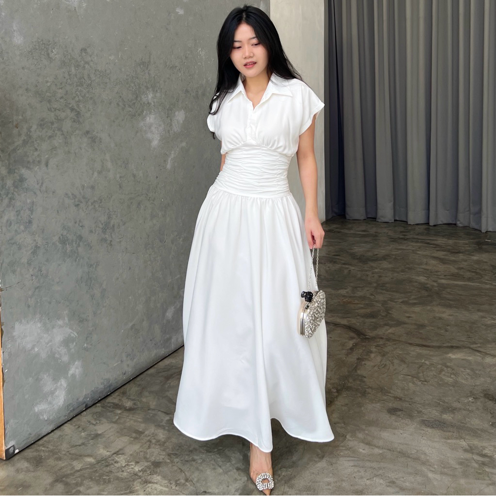 SELIM LABEL Chiara Dress - Long Dress Pesta Wanita Fit Pinggang
