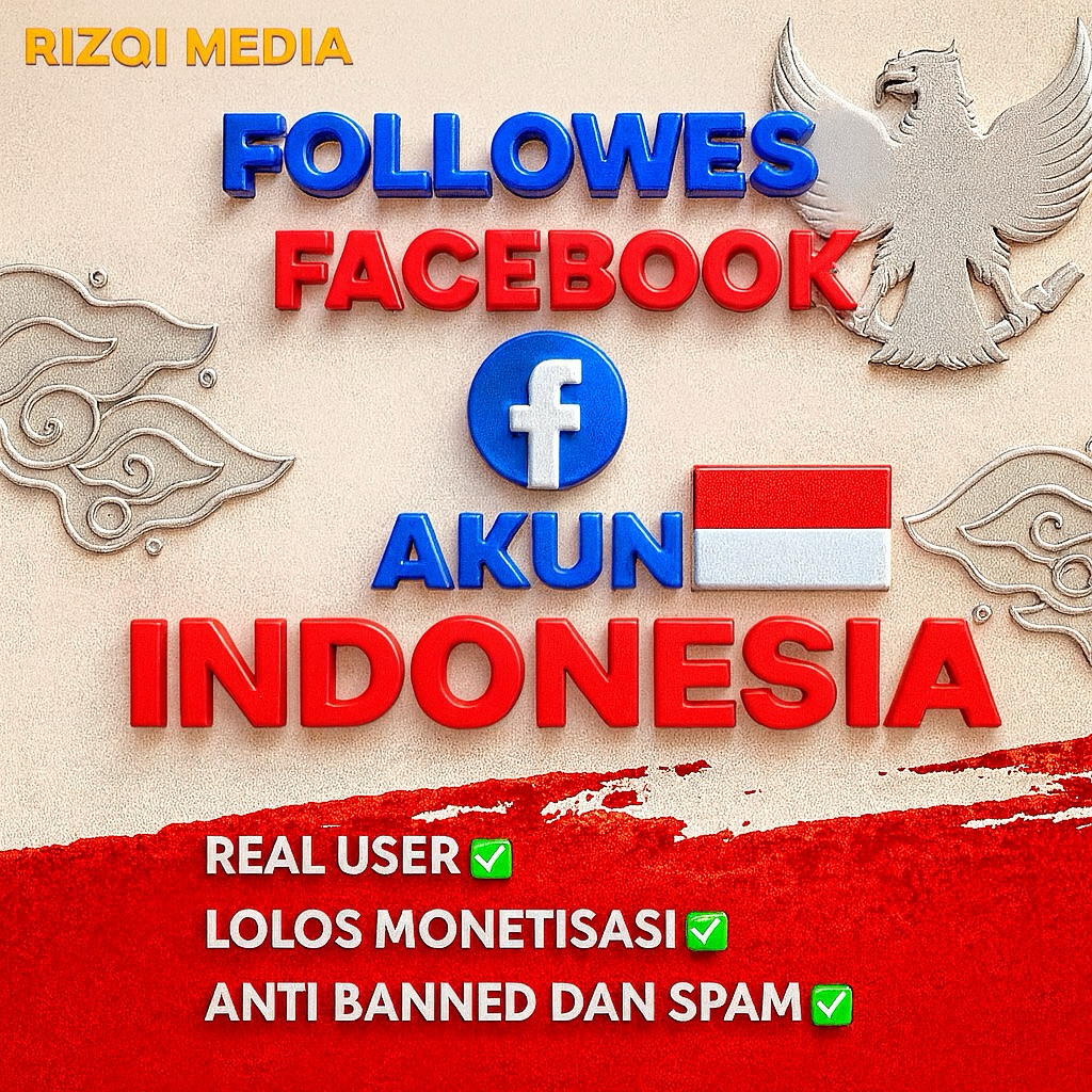 Pengikut facebook Followers Facebook Akun Indonesia Real Talent Lolos monetisasi