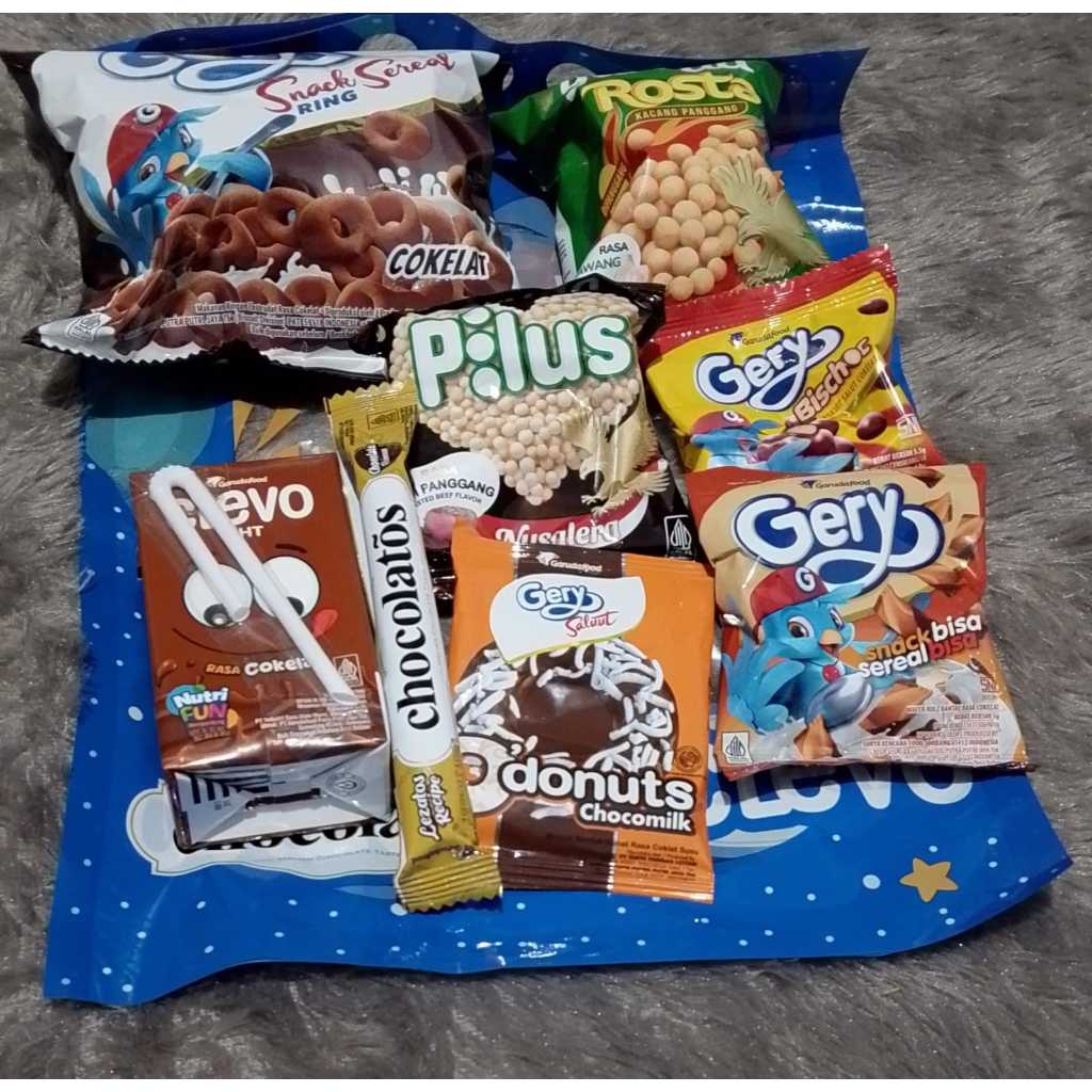 COD READY SIAP KIRIM INSTAN PAKET GARUDA GERRY PROMO ISI 10 PAKET SNACK