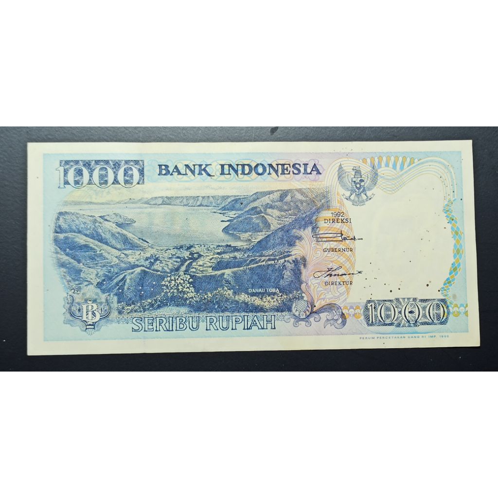 uang kuno Indonesia 1000 rp lompat baru tahun 1992 p2523