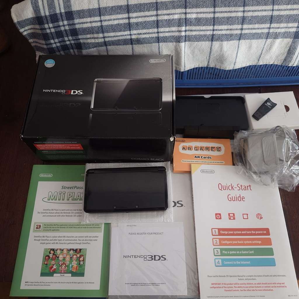 Nintendo 3DS OLD BLACK CFW 32GB FULLSET COLLECTOR