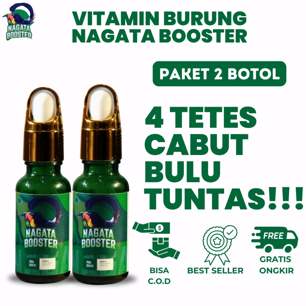 Nagata Booster Vitamin Burung Tuntaskan Mabung, Macet Bunyi dan Permasalaha Kicau / Vitamin Burung N