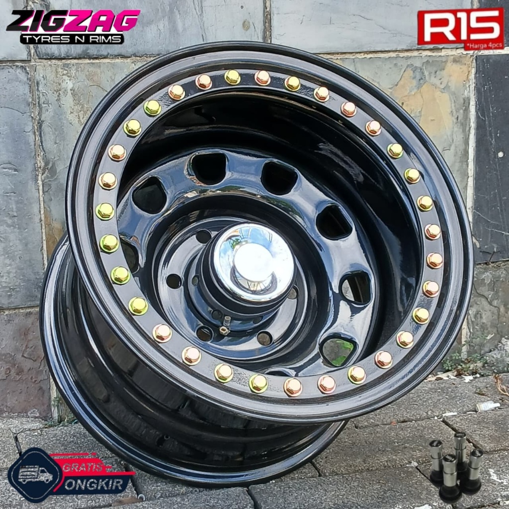Velg Offroad Hsr Beadlock Mokupo R15 Untuk Suzuki Escudo Jimny Vitara