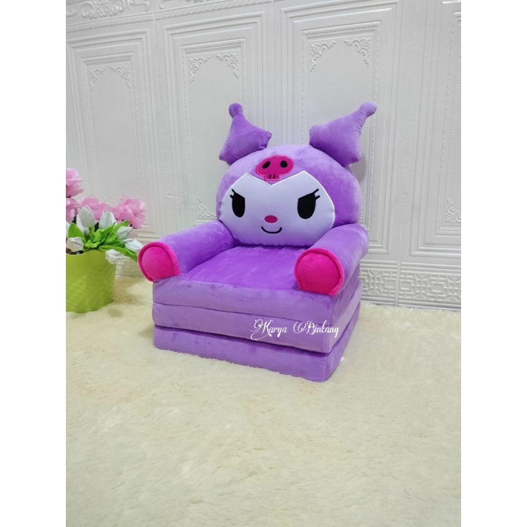 Sofa lipat anak karakter sofa duduk anak kursi sofa anak (3 lipat)