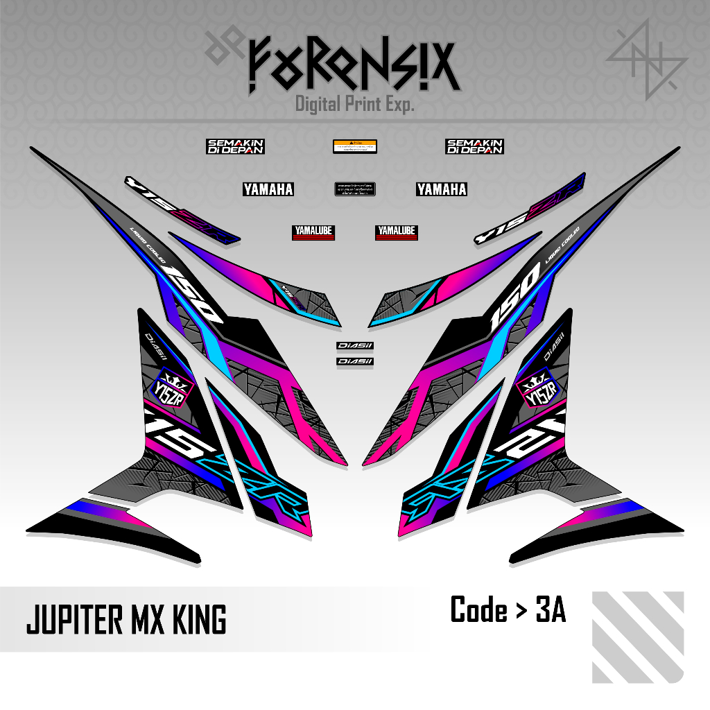 Striping Jupiter MX KING 3 || Stiker Jupiter MX KING 150 || Decal Jupiter MX King Sniper 150
