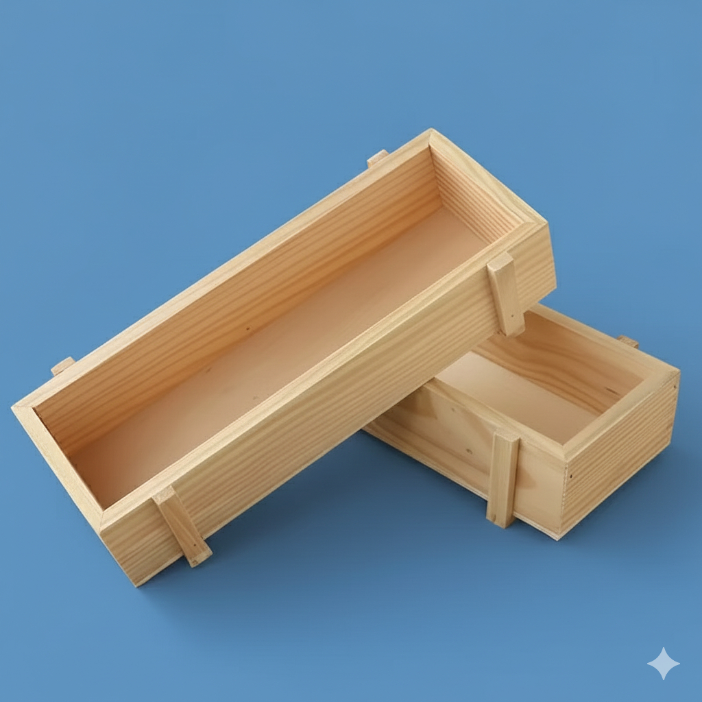 Pot Wooden Box Kayu Jati Belanda Hiasan Rumah Meja Dekorasi Ruang Tamu Tempat Bunga Artificial