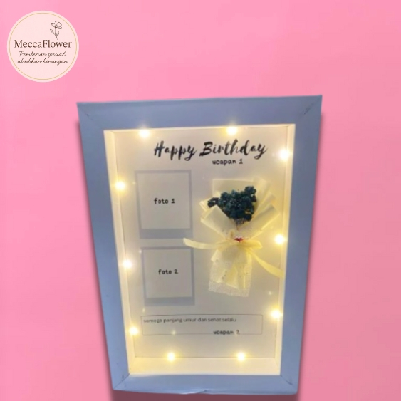 Hadiah Bingkai LED – Frame LED Custom Nama | Kado Ulang Tahun | Kado Wisuda | Kado Anniversary