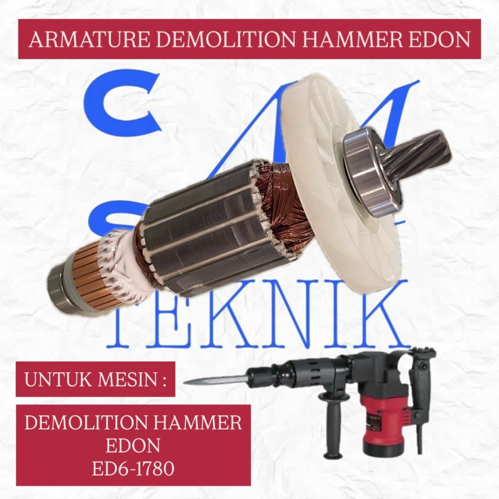 ARMATURE ANGKER DEMOLITION HAMMER EDON ED6-1780 ANGKER MESIN BOBOK BETON EDON ED6 1780