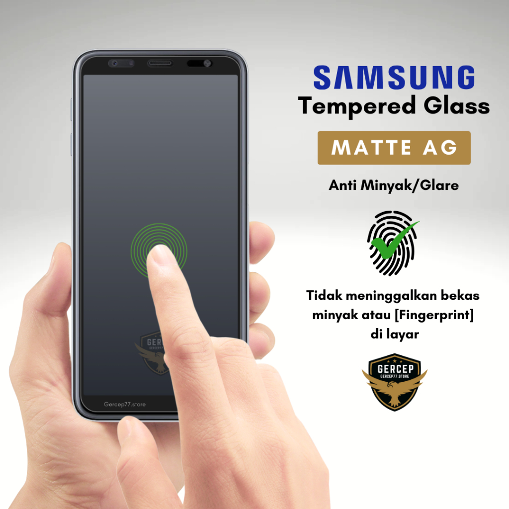 Matte Glass 9H Anti Glare Samsung A6 Plus A7 2018 A8 Plus A730 A750 J2 Prime J4 Plus J6 Plus J4 Core