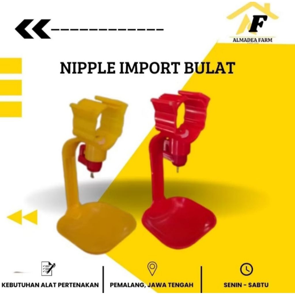 NIPPLE AYAM | NIPPLE IMPORT | NIPEL AYAM | TEMPAT MINUM AYAM OTOMATIS | NIPEL BROILER