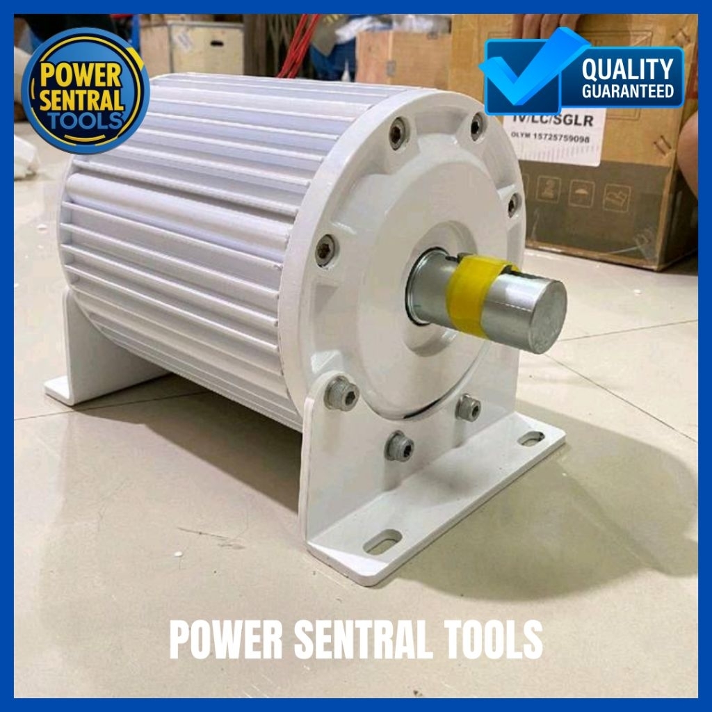 Generator Magnet Permanen Permanent Wind Turbine Turbin Angin 1000W 24V 48V Low RPM 500 RPM