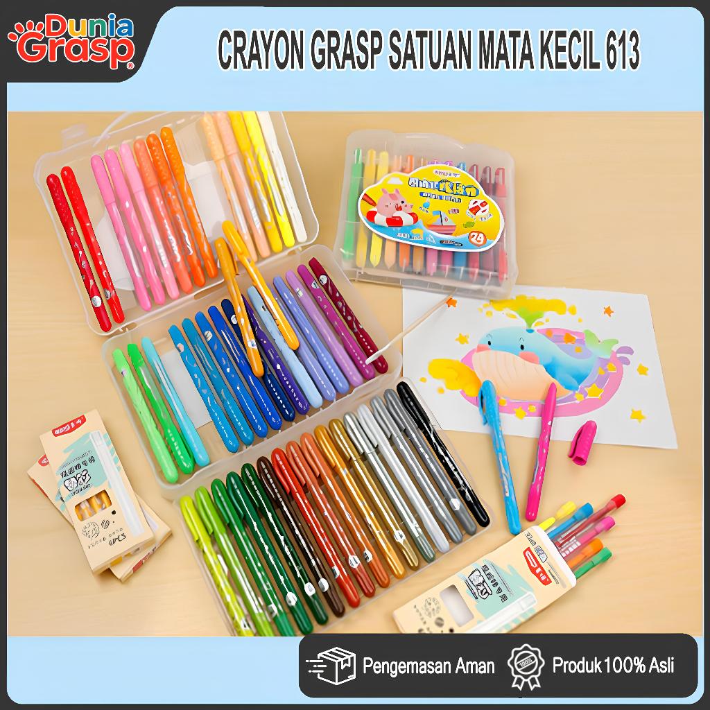 Crayon Grasp Satuan Mata Kecil 613 Harga Per 1 PCS - Crayon Anak Untuk Mewarnai