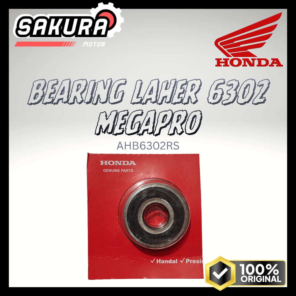 Laher,Bearing Roda Belakang 6302 Honda Mega Pro AHB6302RS