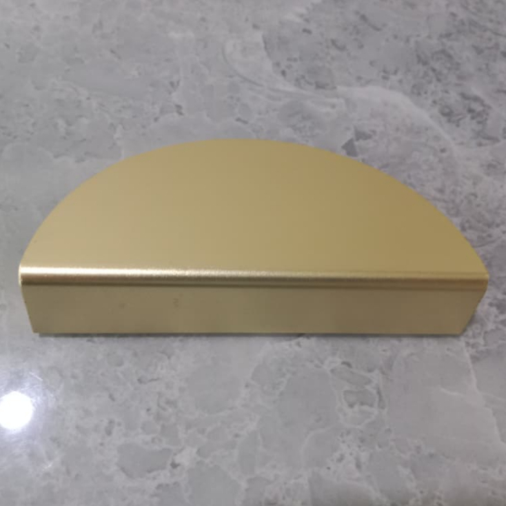 Door Knob Marble Handle Tarikan Pintu Lemari Laci Pegangan Setengah Lingkaran untuk Interior Rumah d