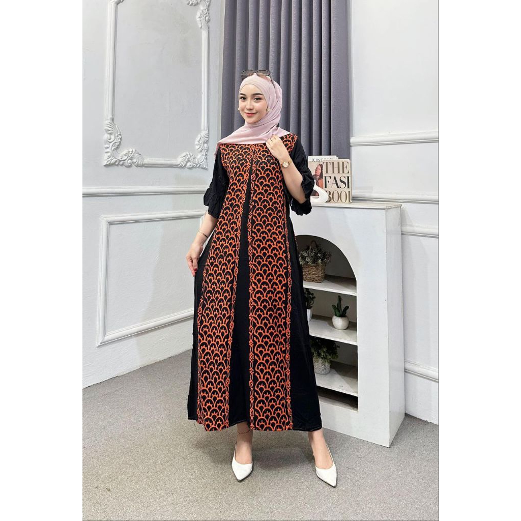 Daster Batik Cap Motif Rempel Daster Wanita Daster Lowo Daster Jumbo Daster Arab Dress Gamis Daster 