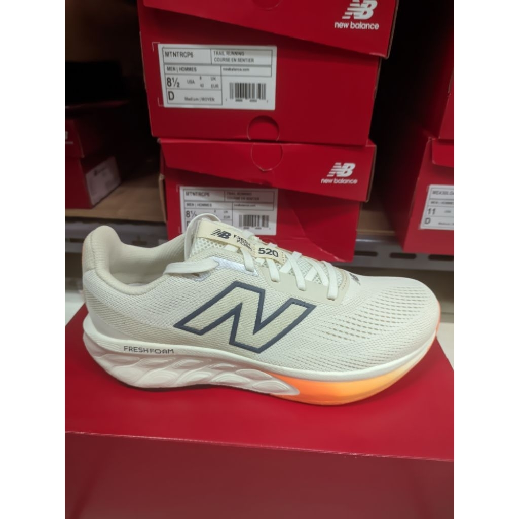 spatu running NB original 520 white man