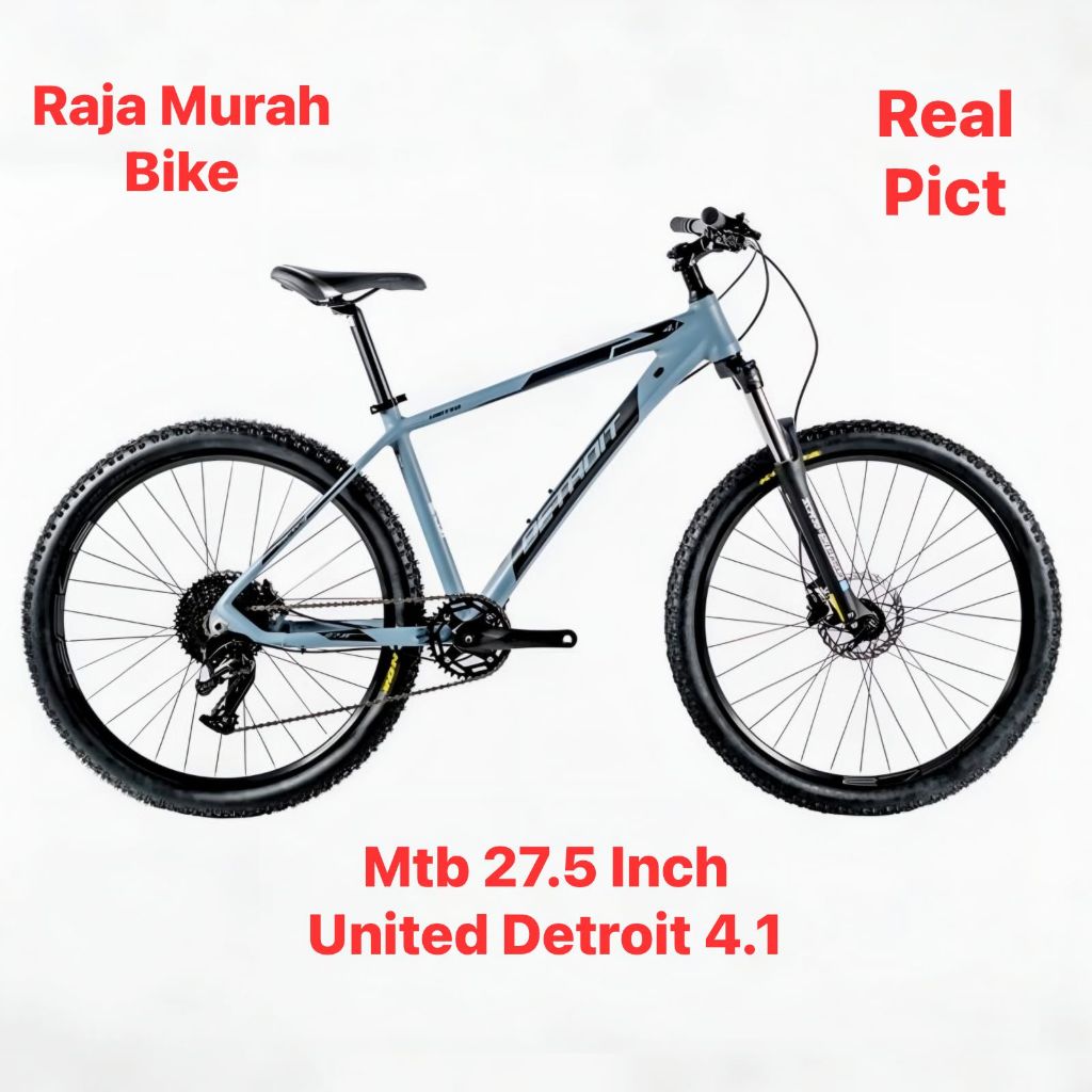 sepeda gunung mtb 27,5 inch united detroit 4.1 frame alloy sepeda gunung united detroit 4.1