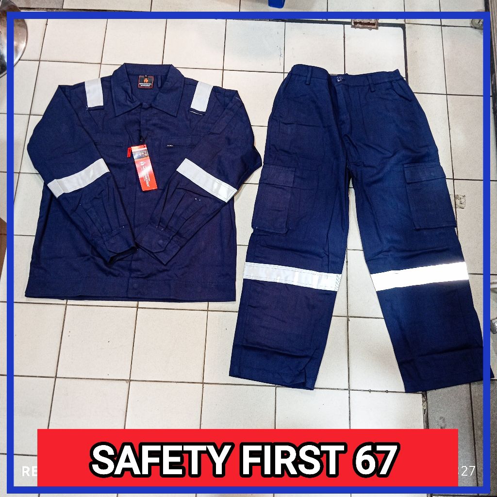 Wearpack new nomex industrial two peace - wearpack setelan baju celana anti percikan api nomex murah