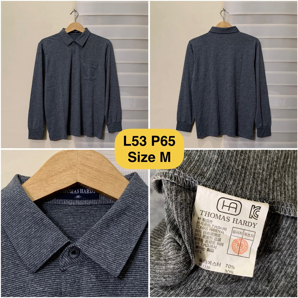 Poloshirt Lengan Panjang Thomas Hardy Original