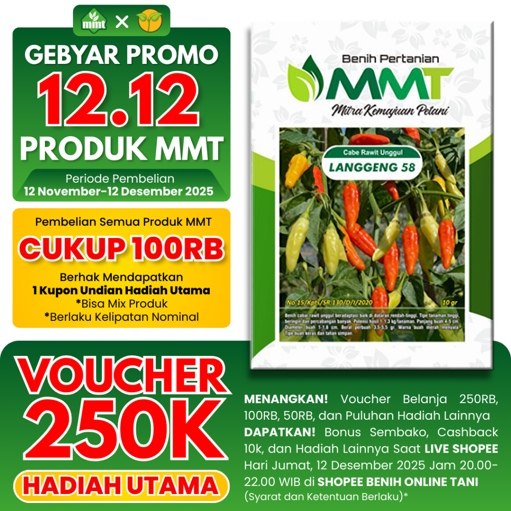 BENIH CABAI RAWIT UNGGUL LANGGENG 58 10 GR MMT